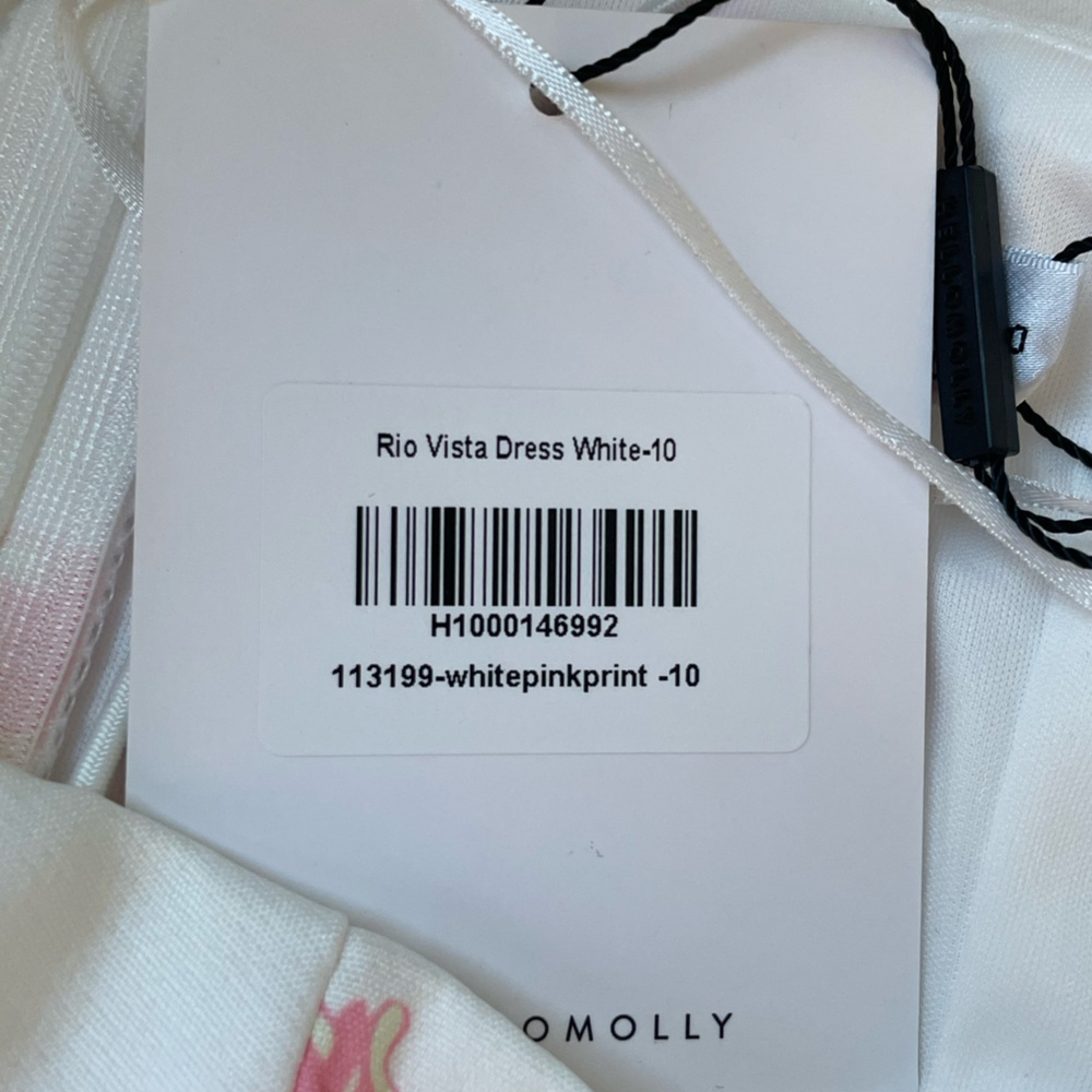 NWT Hello Molly Rio Vista Dress. White grounded pink floral print. Size 6/Medium - Picture 12 of 13